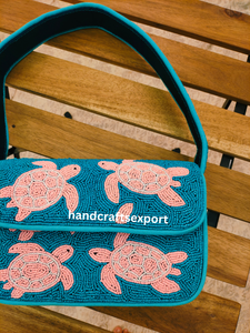 Bolso de Hombro Estilo Boho con Cuentas, Hecho a Mano, de Primera Calidad, para Mujer |   Bordado Casual, Ecológico, Ligero y Duradero - Product Image 4