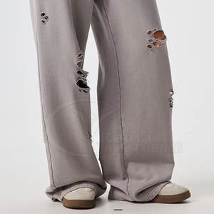 Pantalones Deportivos con Logo Personalizado, Estilo Vintage, Desgastados por el Sol, de Algodón y Felpa, para Hombre - Product Image 6