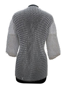 Camisa de Malla de Aluminio de Media Manga con Anillos de 10mm, Armadura Vikinga de Caballero, Disfraz Medieval para Recreación Histórica - Product Image 5