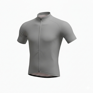 Men Short Sleeve <b>Cycling</b> Jersey Black White Color Blocking Fitted Zipper Closure Moisture Wicking Breathable Summer Wear - Product Image 4