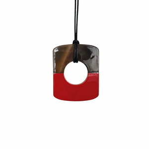 Collier pendentif en corne de buffle écologique personnalisé du Vietnam, tendance, unique, couleur naturelle, plaqué, vente chaude, bijoux de mode pour mariage - Product Image 3