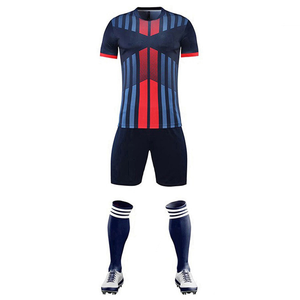 Ensemble maillot et short de football pour hommes, haute qualité, séchage rapide, impression par sublimation de logo personnalisé, 100% polyester, tenue d'équipe, service OEM - Product Image 6