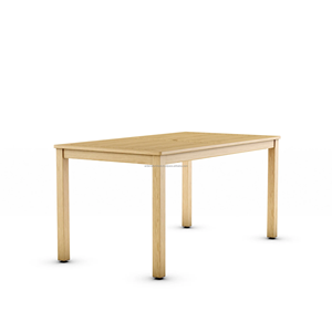 Contemporary Outdoor Garden Set 4 Seater Solid Teak Weather Resistant Non <b>Foldable</b> for Patio Use ARDENA AGS-131 - Product Image 2