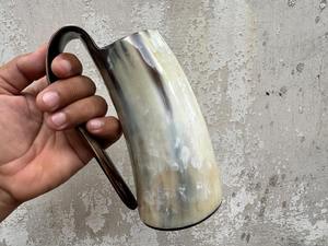 Unique Design Modern Style Eco-Friendly Durable <b>Large</b> Capacity Light Weight Buffalo Horn <b>Mug</b> Reasonable Rate Fashionable Luxury - Product Image 4