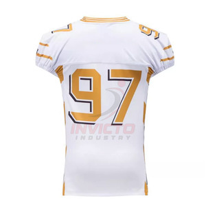 Maillot de football américain personnalisé avec design de couleur, tissu respirant, prix de gros - Product Image 3