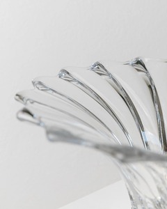 Elegant Glass Decorative Bowl With Silver Base Perfect For Table Centerpiece And Modern Home Decor Styling Wholesale From India - Product Image 5