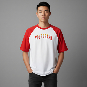 เสื้อยืดคอโอเวอร์ไซส์ทรงหลวม ไหล่ตก ผ้าคอตตอน 100% หนัก 180GSM เป็นมิตรต่อสิ่งแวดล้อม ยับยาก ระบายอากาศได้ดี แห้งเร็ว พิมพ์โลโก้ตามสั่ง - Product Image 1