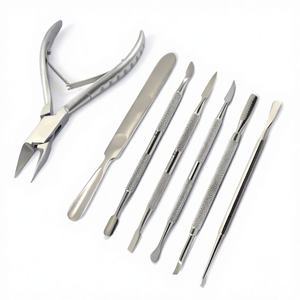 Juego de cortaúñas profesional para manicura y pedicura, empujador de cutículas y pinzas para uñas encarnadas, herramienta para quitar callos, respetuosa con el medio ambiente - Product Image 1