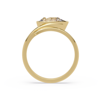 Bague classique en diamant de laboratoire taille poire pour femme, sertie clos, 1,00 carat, certifiée IGI, pour fiançailles, mariage, anniversaire, cadeau