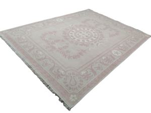 High Quality 8x10 Pink Wool <b>Hand</b> Knotted Oushak Rug Newly Designed Antique Runner with Abstract Pattern Low Area Rug Sets - Product Image 5