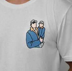 T-shirt homme personnalisé d'été, imprimé vintage noir, 100 % coton, coupe ample et oversize - Product Image 2