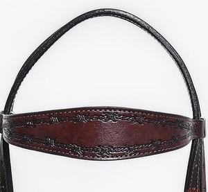Ensemble de têtière de cheval western avec protège-poitrine – Meilleur prix – Accessoires de selle en cuir de style western - Product Image 6