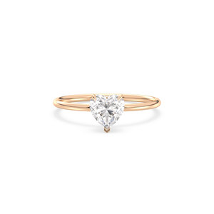 Bague solitaire en or massif 14 carats avec diamant HPHT CVD cultivé en laboratoire, vente directe d'usine REYES, cadeau d'anniversaire parfait pour femme. - Product Image 1
