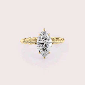 <b>Top</b> Quality Moissanite Engagement Ring for Wedding Proposal Bridal Fashion and Special Occasion Jewelry Available At Best Sale - Product Image 3