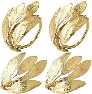 Anillos de Servilleta de Metal Plateado Martillado a Precio Mayorista, Accesorio Redondo para Decoración de Mesa en Bodas, Cenas, Eventos de Hotel - Product Image 5