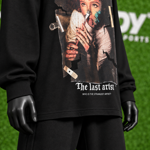 Camiseta Unisex de Manga Larga de Algodón Grueso con Estampado Gráfico, Estilo Urbano Oversize, Ropa Personalizada al por Mayor - Product Image 6