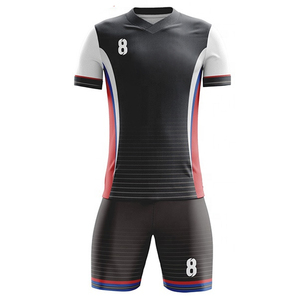 Maillot de football unisexe personnalisé en sublimation, manches courtes, 100 % polyester, imperméable et à séchage rapide, vente en gros - Product Image 5