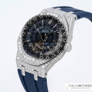 นาฬิกา Audemars Piguet รุ่นขายดีที่สุด แฟชั่นทันสมัย เพชรเลี้ยงในห้องปฏิบัติการ สายหนังอัลลอยด์สไตล์โบราณ ระบบควอตซ์ กระจกแซฟไฟร์ - Product Image 2