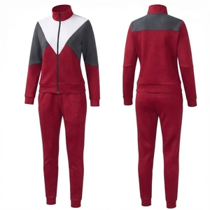 Ensemble de survêtement pour femme de haute qualité à prix de gros, pantalon à taille élastique, style décontracté, couleur unie, longueur intégrale - Product Image 1