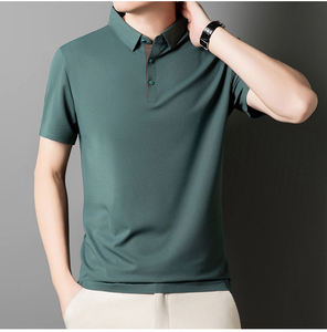 เสื้อยืดโปโลสำหรับผู้ชายเสื้อโปโลผ้าฝ้าย100% ออกแบบโลโก้ได้ตามต้องการ - Product Image 4