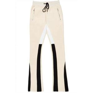 กางเกงวอร์มผู้ชายผ้าฝ้ายหนานุ่มทรงตรงหลวมสบายสีพื้นแบบเรียบง่ายสำหรับฤดูร้อน ปรับแต่งได้ตามต้องการ - Product Image 1