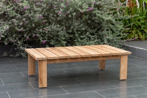 Juego de Muebles de Exterior de Lujo, Sofá y Sillón de Madera de Teca con Mesa de Centro, Juego de Patio Moderno con Diseño de Cuerda para Jardín, Hotel - Product Image 6