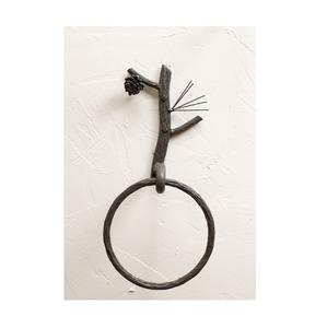 Anillo para toallas de hierro de calibre grueso, soporte duradero para baño, para instalación en entidades institucionales y públicas - Product Image 5