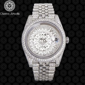 Reloj Charm_Jewells para Mujer, de Acero Inoxidable, con Bisel de Diamantes, Cristal de Zafiro, Luminoso, Analógico, de Lujo y Moda - Product Image 6