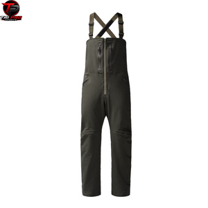 Pantalones de camuflaje impermeables para caza, peto con tirantes, leggings para pesca al aire libre, para hombre, verde ciprés oscuro - Product Image 1