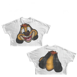 Premium 240 GSM Cotton Jersey White Crop Top <b>T</b> Shirt Graphic Puff Print Custom Logo Streetwear Women Crop top Shirt Cotton - Product Image 6