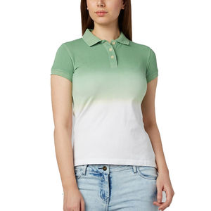 Camiseta de Manga Corta para Mujer, Tejido Sólido, Transpirable, Algodón Premium, Corte Moderno, para Uniforme Casual y Ropa Corporativa - Product Image 1