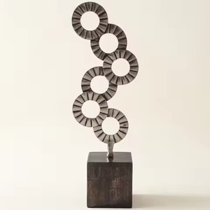 Escultura Moderna de Corazón de Metal, Figura Decorativa Abstracta Hecha a Mano para Sala de Estar, Decoración de Mesa para el Día de San Valentín - Product Image 4