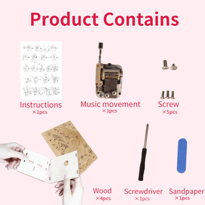 Music Park 3D Wooden Puzzle Carousel Handmade Assembly <b>Model</b> <b>Kit</b> for Holidays Birthdays Christmas Gifts - Product Image 3