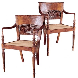 Wooden Dining Chair Classic and Antique Carved Teak Wooden Dining Chair nice for <b>garden</b> chairs - Product Image 1