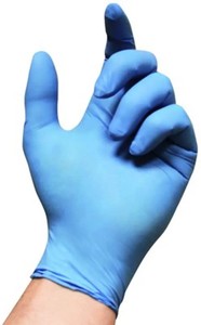 Gants en nitrile bleus jetables Ansell 92-465, 4 mil, anti-chimiques, conformes aux normes alimentaires, idéals pour une large gamme d'applications alimentaires - Product Image 2