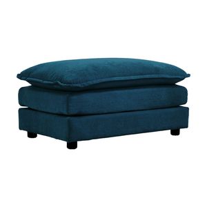 Set Divano Componibile Imbottito 4 Pezzi: 1 Divano a 2 Posti e 2 Pouf per Soggiorno - Product Image 5