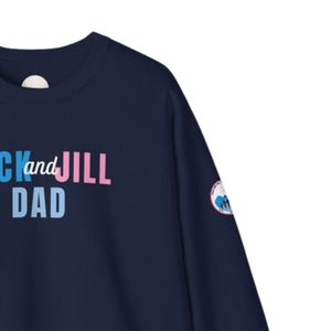เสื้อสเวตเชิ้ตคอกลมสีน้ำเงินพิมพ์ลาย Dad Graphic ผ้าฟลีซนุ่ม แขนยาว สวมใส่สบาย เหมาะสำหรับฤดูหนาว แฟชั่นลำลอง - Product Image 5