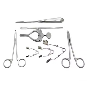 Kit d'instruments chirurgicaux rétractables en acier inoxydable avec étui à fermeture éclair pour les interventions dentaires, ORL et les interventions cliniques mineures - Product Image 1
