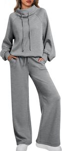 Survêtement en polaire pour femmes d'hiver |   Ensemble de vêtements de sport épais et chauds |   Ensemble de survêtement et de jogging 2 pièces pour temps froid - Product Image 4