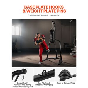 Supporto per Sacco da Boxe in Acciaio Resistente, Capacità 140 Libbre, Rack Autoportante per Sacco da Sabbia, Attrezzatura per Allenamento di Boxe - Product Image 5