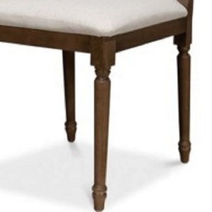 Sillas de comedor de madera, respaldo de caña, acabado marrón, BEIGE - Product Image 5
