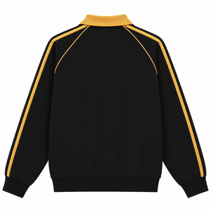 Sweat-shirt de rugby universitaire pour femmes NCBW, col polo, manches longues, broderie, pull décontracté, pull universitaire - Product Image 4