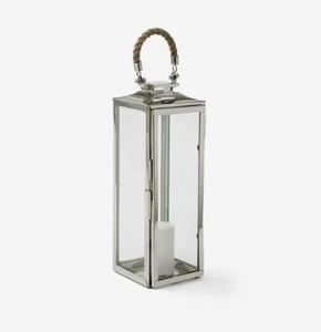 Handmade Stainless Steel Portable Durable Modern Metal & Glass <b>Candle</b> <b>Lantern</b> With Shiny Finished Hanging <b>Candle</b> <b>Lanterns</b> - Product Image 6