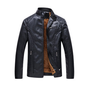 Breathable Winter <b>Warm</b> <b>Men</b> Leather <b>Jacket</b> Casual Wear New Fashion Leather <b>Jacket</b> In Reasonable Price - Product Image 1