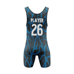 Traje de Lucha Personalizado para Hombre, Sublimado, Ajustado, de Una Pieza, de Secado Rápido, en Spandex y Poliéster, para Artes Marciales - Product Image 2