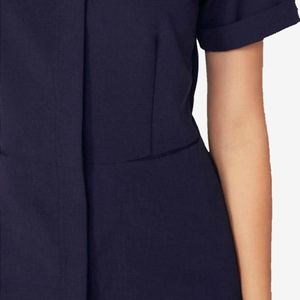 Haut de blouse médicale classique, uniforme d'infirmière d'hôpital, tissu extensible flexible, col en V, vêtements de travail unisexes - Product Image 4