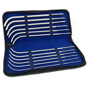 Juego de sondas uretrales Van Buren premium en forma de J, kit de dilatadores urológicos de acero inoxidable, juego completo de sondas uretrales masculinas - Product Image 5