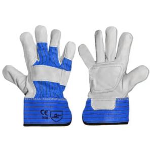 Guantes de Trabajo de Cuero de Cabra Reforzados con Forro de Felpa, Certificación CE, Antideslizantes y Resistentes al Calor - Product Image 6