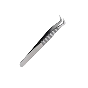Juego de Pinzas Profesionales de Acero Inoxidable para Extensión de Pestañas con Puntas Anguladas de Precisión y Agarre Antideslizante para Artistas de Pestañas de Salón - Product Image 2