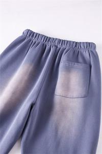 Pantalon de survêtement homme surdimensionné et ample, coupe large, personnalisé, délavé à l'acide, 380 g/m², uni - Product Image 3